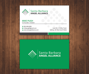 Santa Barbara Angel Alliance business cards | Business Card Design by Stylez Designz