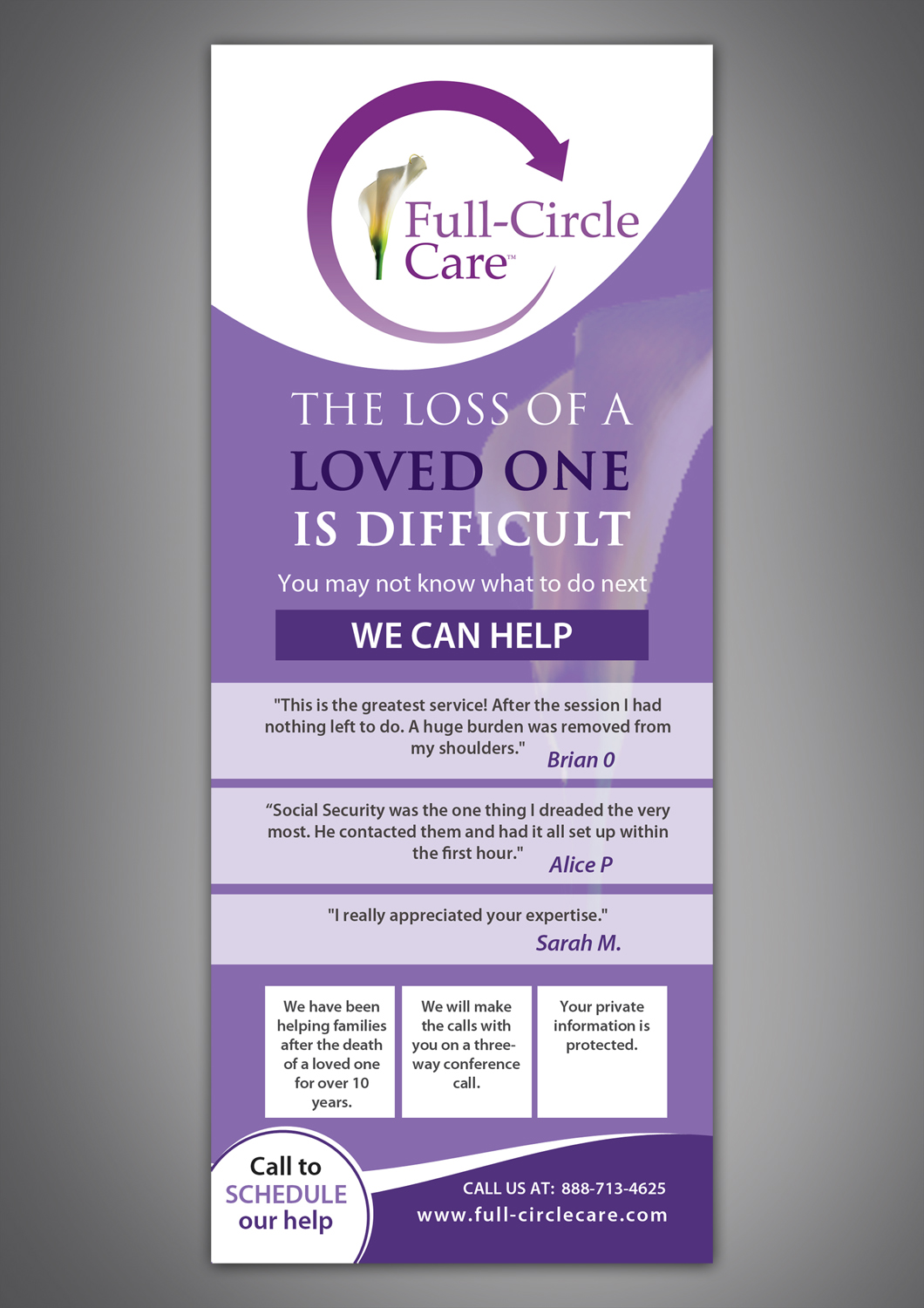 Brochure Design by debdesign for Full-Circle Aftercare | Design #13459388