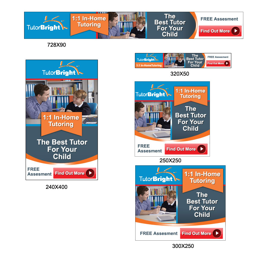 Banner Ad Design by DesignXyz for TutorBright | Design #13477425
