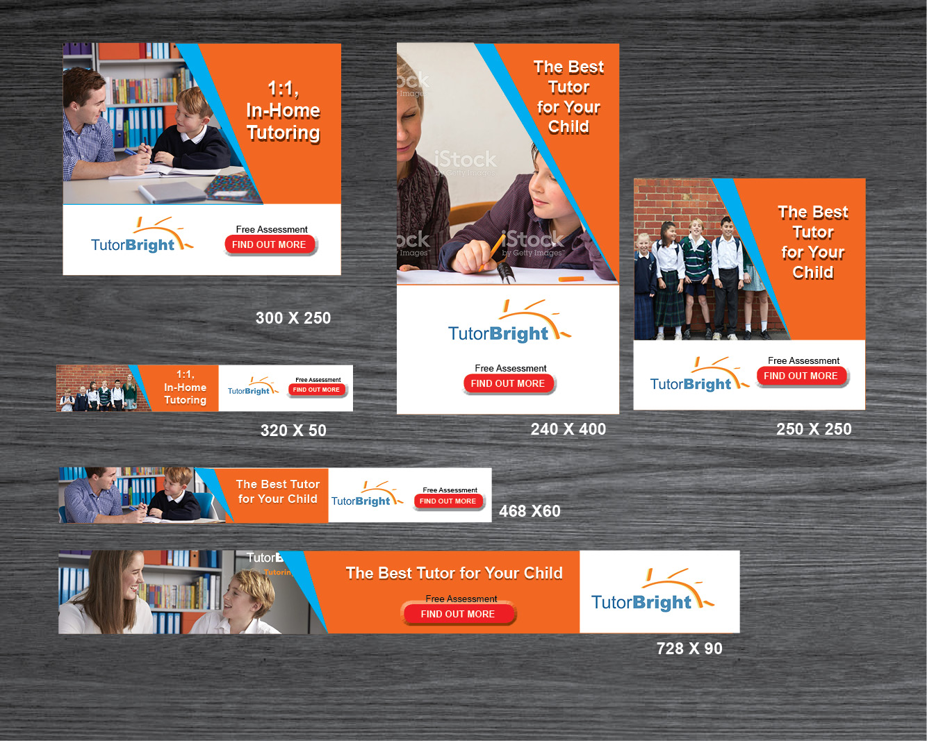 Banner Ad Design by Aleksic for TutorBright | Design #13482221