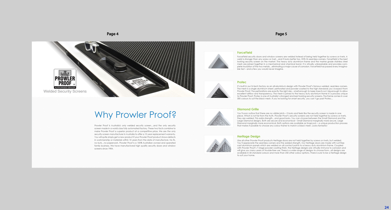 Design de Brochure par uniquedesign10 pour Bespoke Security & Screens | Design #13469144