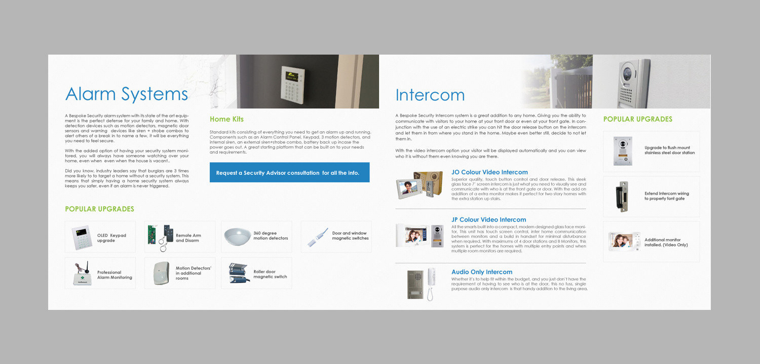 Brochure Design by uniquedesign10 for Bespoke Security & Screens | Design #13527711