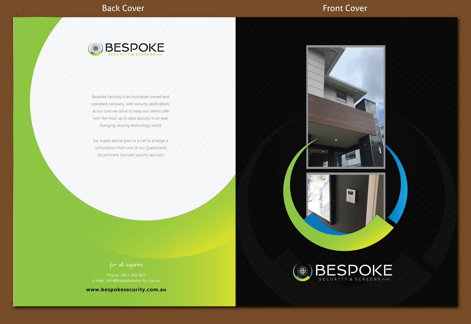 Brochure Design by meet007 for Bespoke Security & Screens | Design #13498340