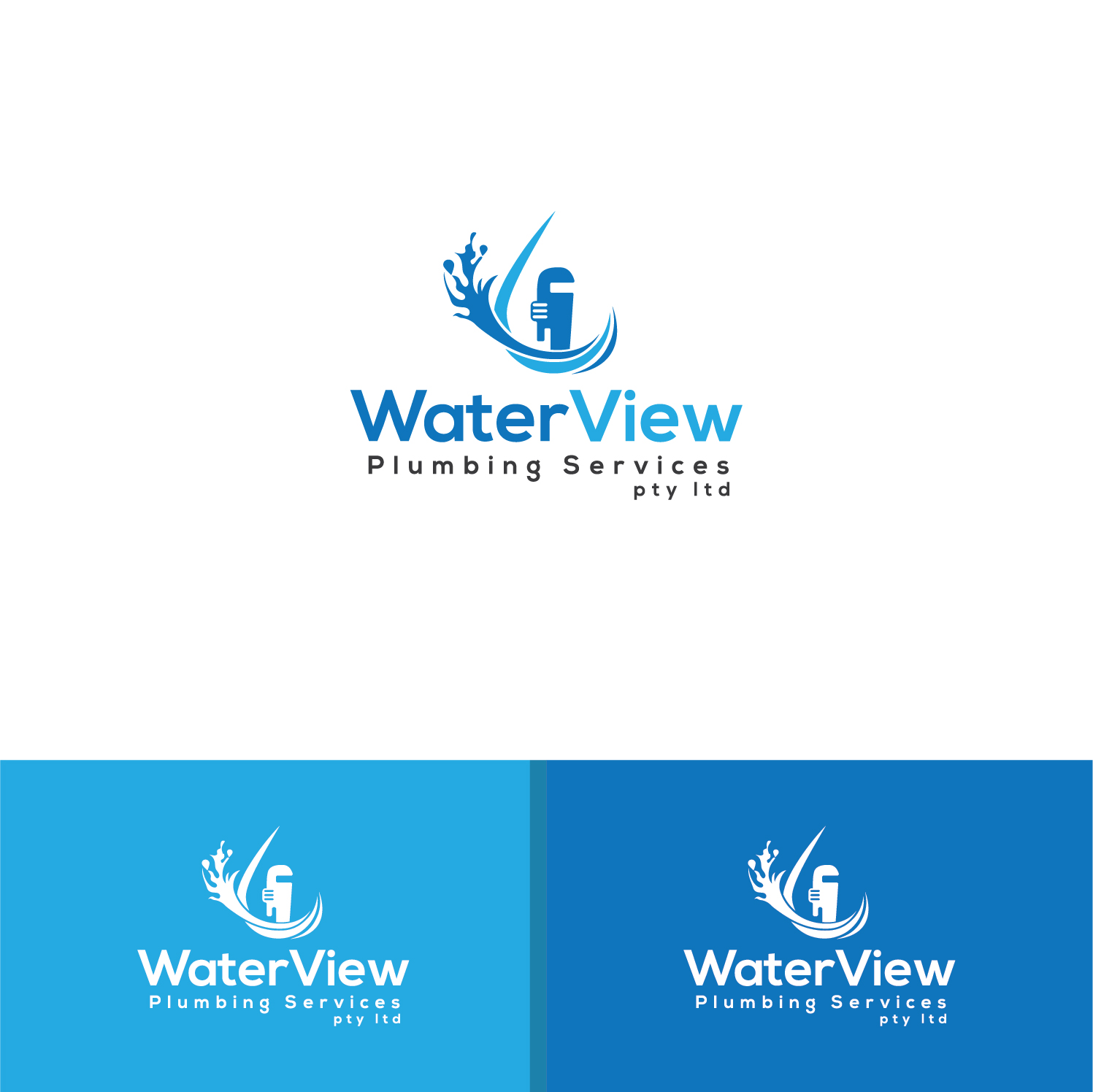 Diseño de Logo por Deziners Zone para waterview plumbing | Diseño #18022923