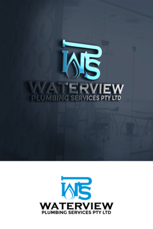 Logo Design by fly  design for waterview plumbing | Design: #17964146