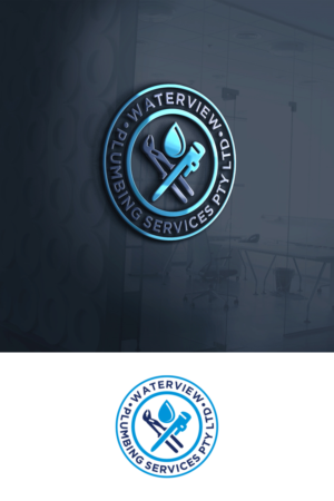 Logo Design by fly  design for waterview plumbing | Design: #17964147