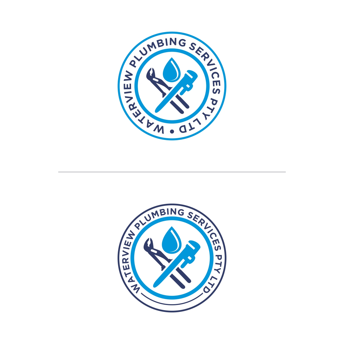 Logo Design by fly  design for waterview plumbing | Design #17966443