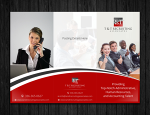 Recruiting Firm Need Professional, Modern Tri-Fold Brochure for their United States Based Business | Brochure Design by ecorokerz