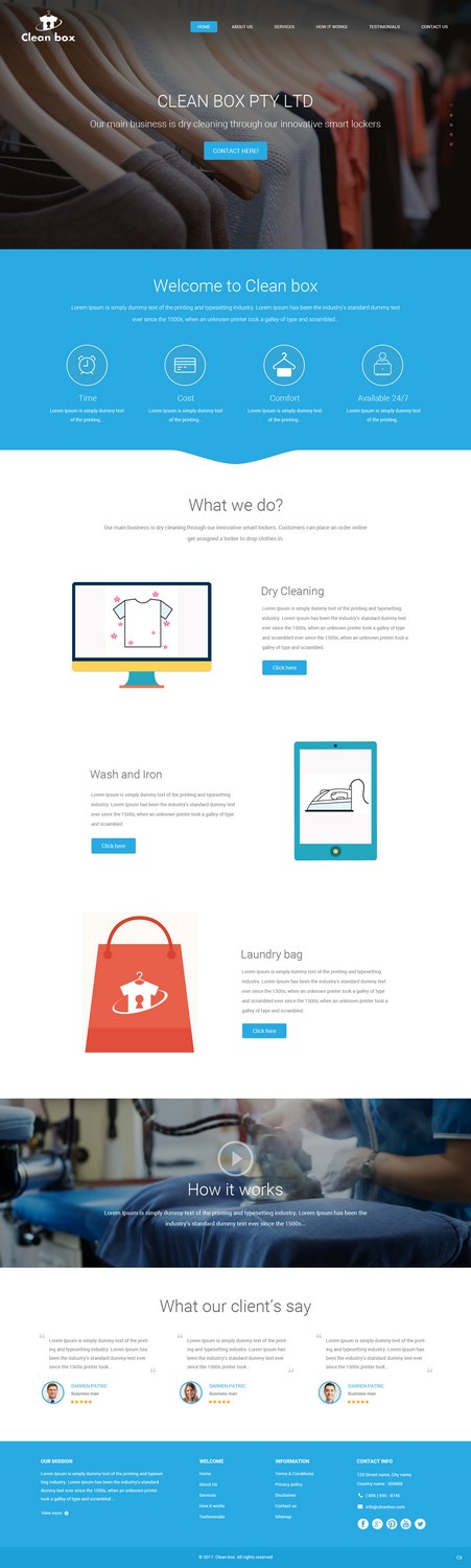 Web Design by pb for Clean Box Pty. Ltd. | Design #13560989