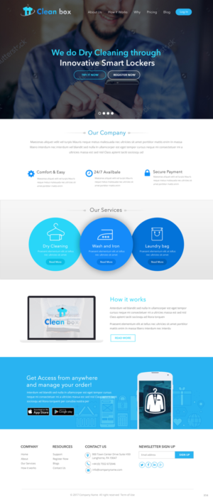 Web Design by pb for Clean Box Pty. Ltd. | Design: #13560990