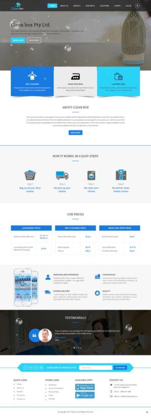 Web Design by pb for Clean Box Pty. Ltd. | Design: #13561201
