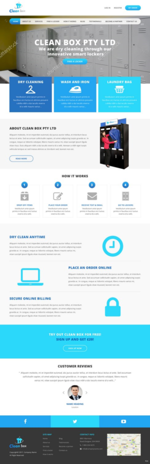 Web Design by pb for Clean Box Pty. Ltd. | Design: #13574117