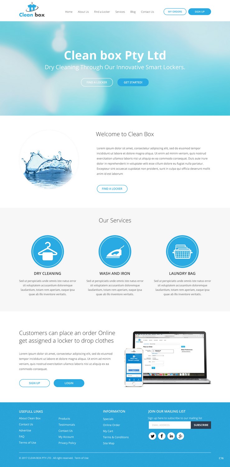 Web Design by pb for Clean Box Pty. Ltd. | Design #13574119