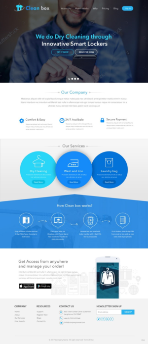 Web Design by pb for Clean Box Pty. Ltd. | Design: #13595355