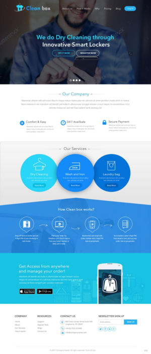 Web Design by pb for Clean Box Pty. Ltd. | Design: #13595356