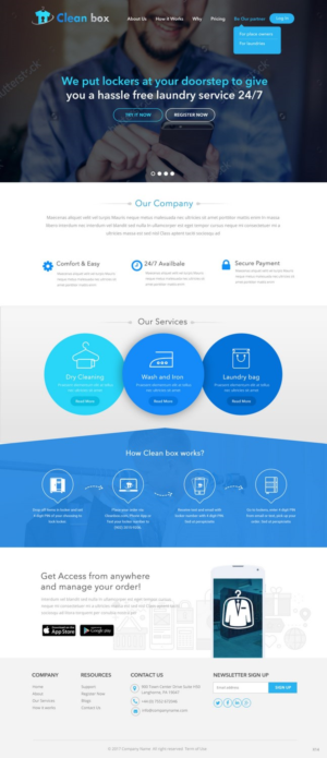 Web Design by pb for Clean Box Pty. Ltd. | Design: #13639178