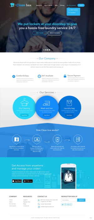 Web Design by pb for Clean Box Pty. Ltd. | Design: #13639179
