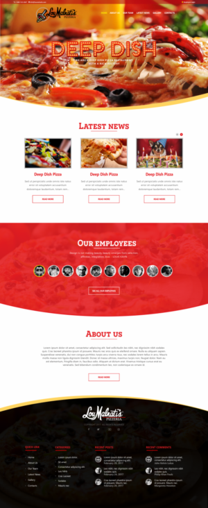 Fun Employee News and Engagement Portal - Cool Pizza Company | Diseño Web por CreativeIyke
