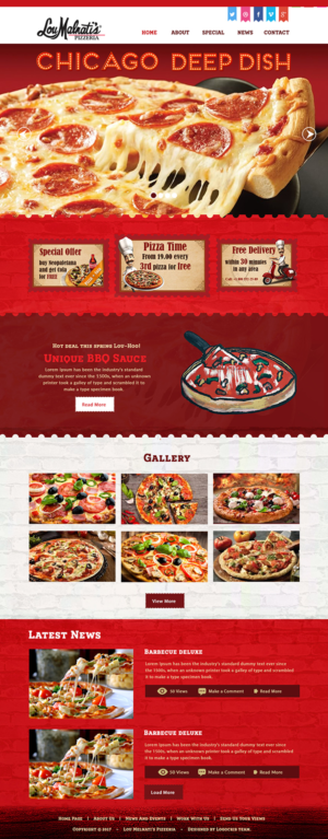 Fun Employee News and Engagement Portal - Cool Pizza Company | Diseño Web por bdesigner9