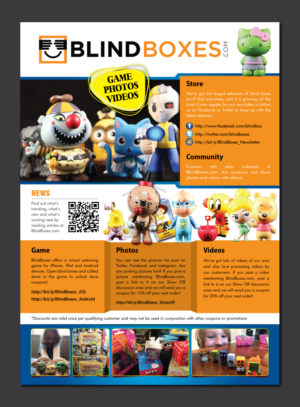 Colorful Flyer for Collectable Toy Store | Flyer-Design von meet007