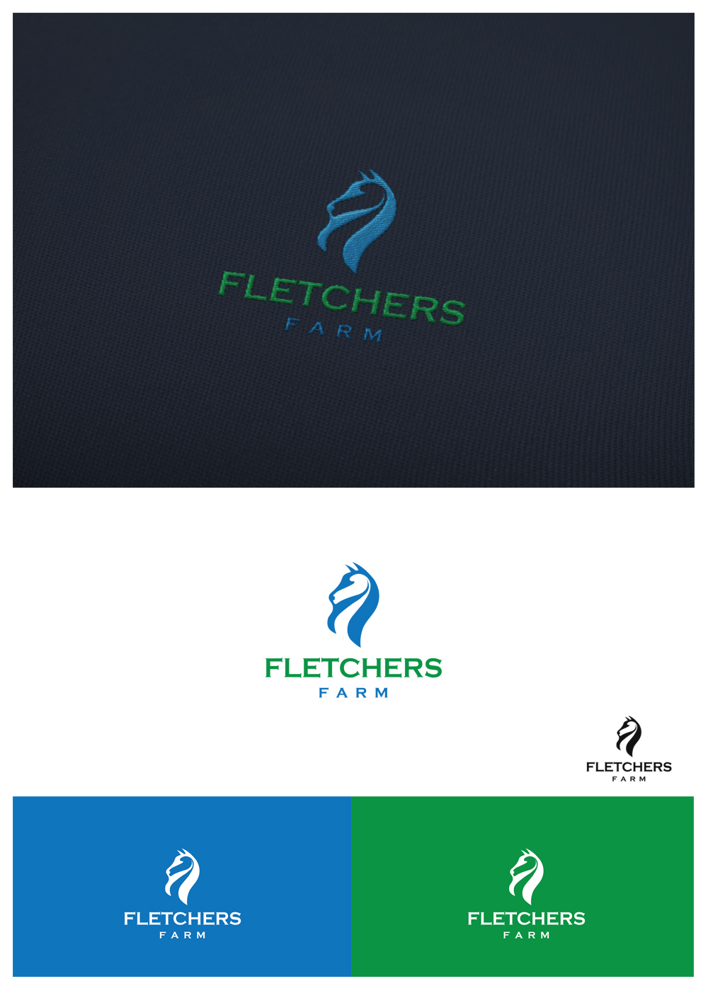 Diseño de Logo por goranvisnjic82 para Fletchers Farm Riding School | Diseño #13460730