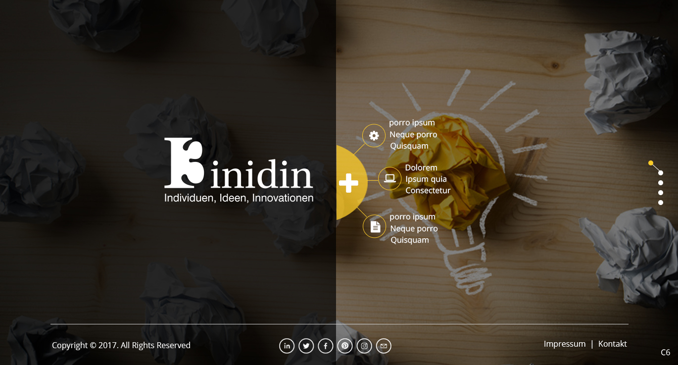 Diseño Web por pb para I³ - inidin | Diseño #13487619