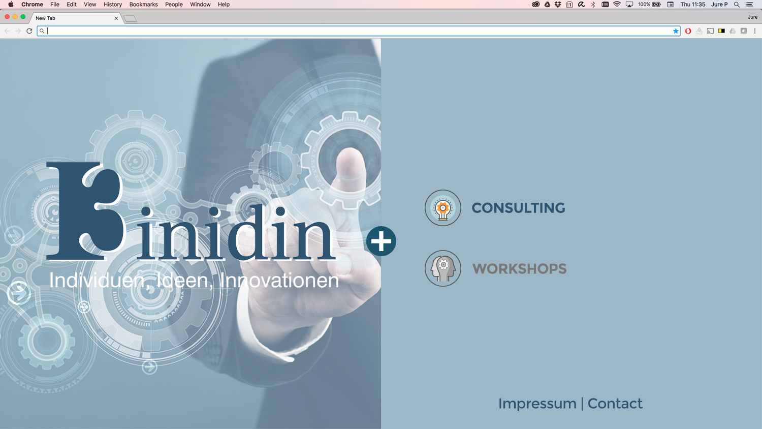 Web Design by selador.si for I³ - inidin | Design #13586096
