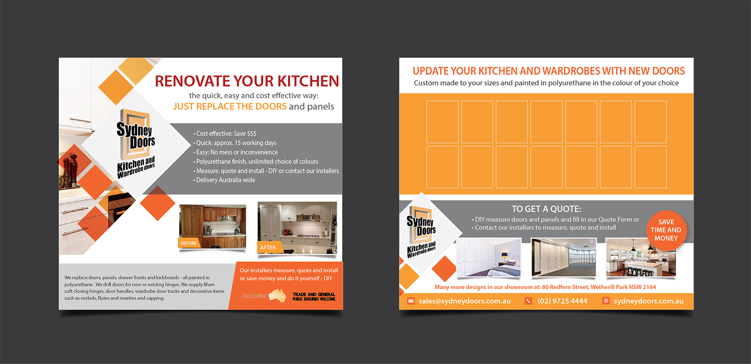 Poster Design by alex989 for Sydney Doors | Design #13481096