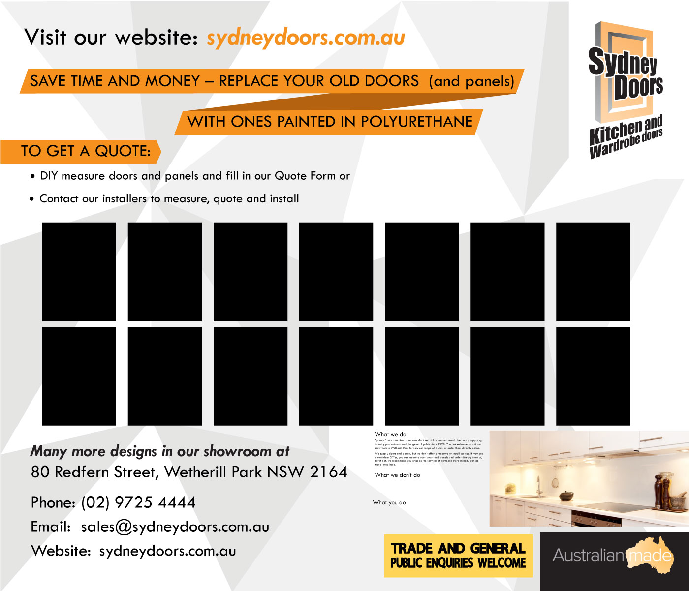 Poster-Design von Parul für Sydney Doors | Design #13540944