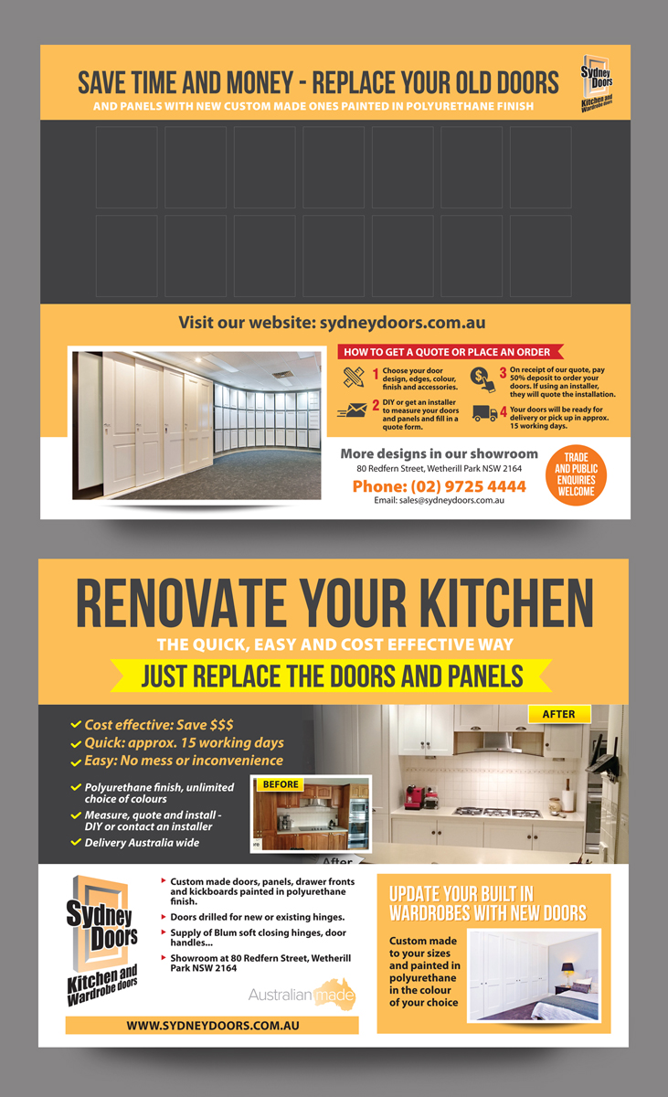 Design de Poster par rkailas pour Sydney Doors | Design #13716794