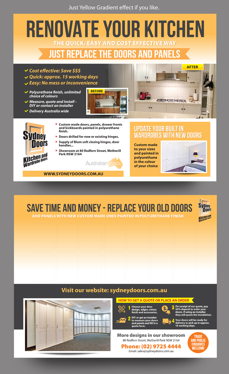 Poster Design by rkailas for Sydney Doors | Design #13716870