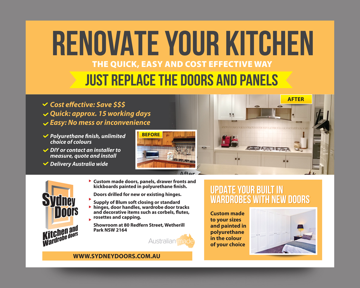 Design de Poster par rkailas pour Sydney Doors | Design #13729119