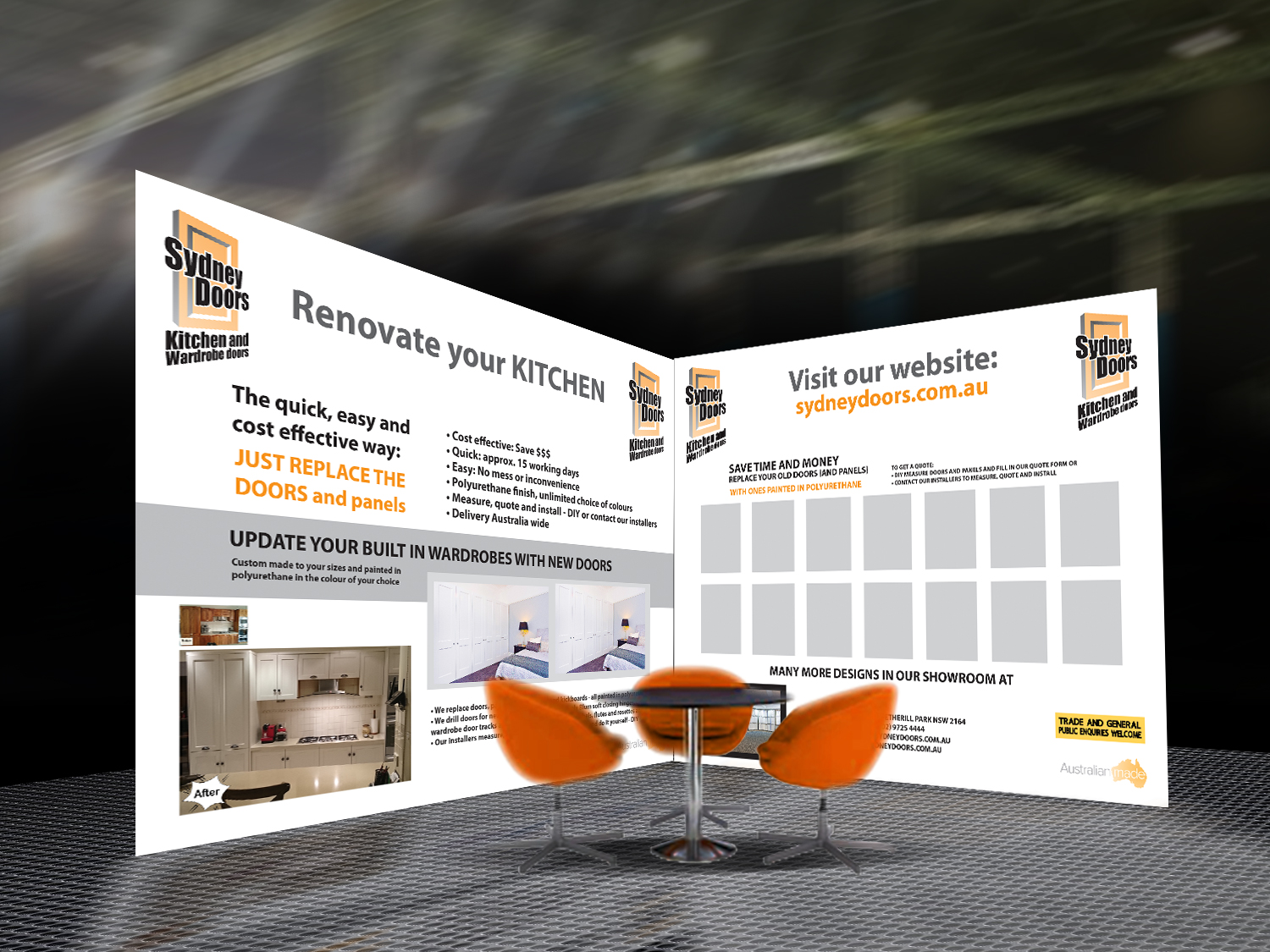 Poster-Design von Sarina.dsg für Sydney Doors | Design #13474928