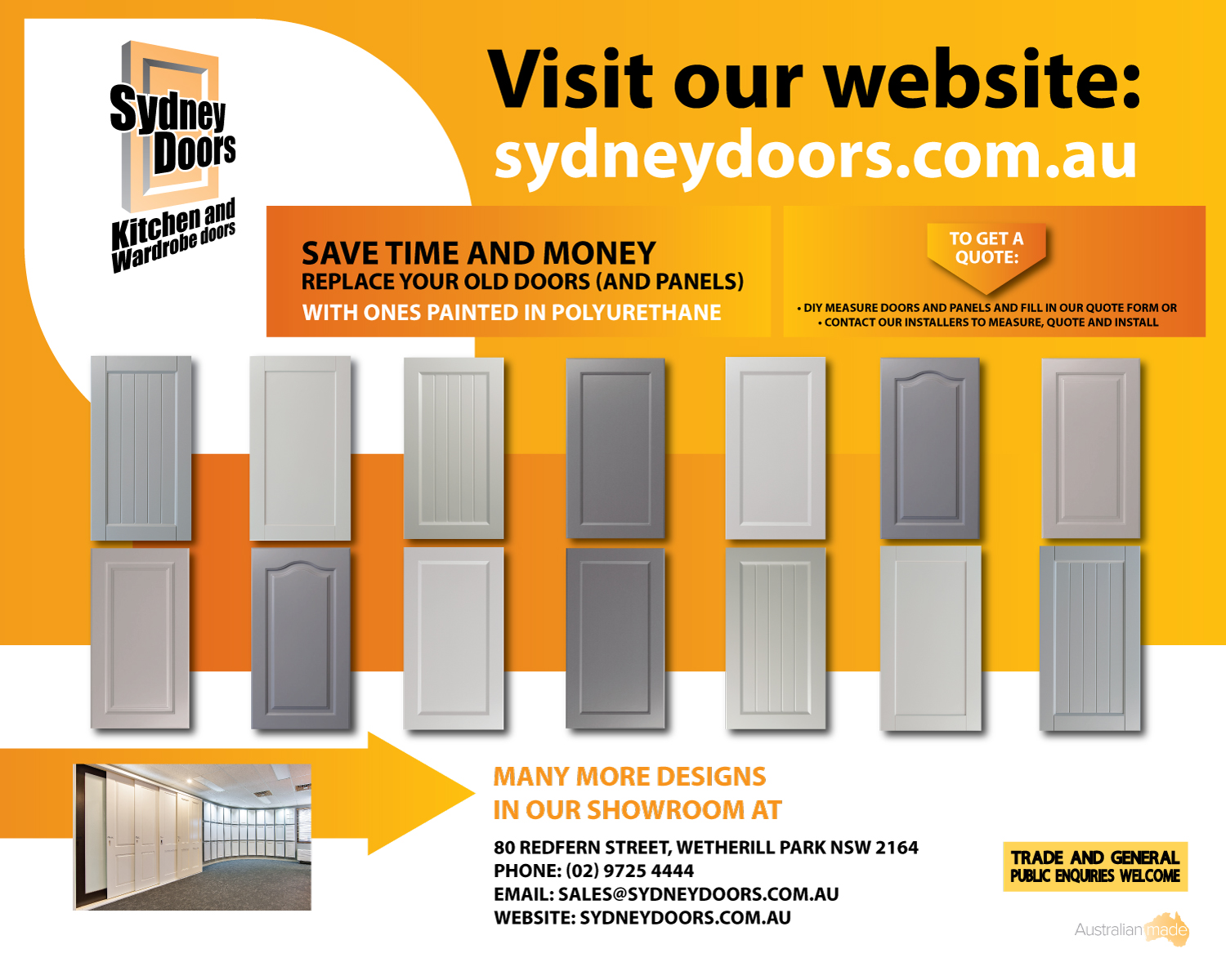 Design de Poster par Sarina.dsg pour Sydney Doors | Design #13544749