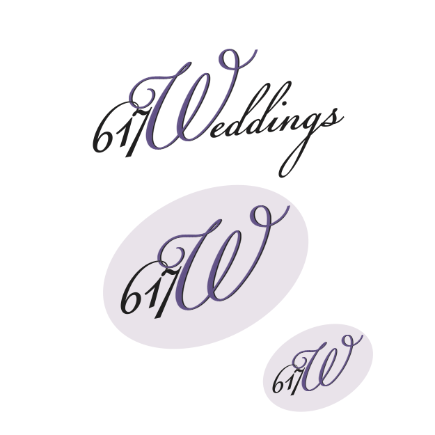 Logo-Design von Maria Ploshch für 617 Weddings | Design #2466281