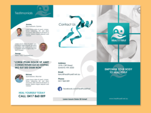 Informative elegant tri fold (A4 to DL) leaflet required | Diseño de Flyer por LeonFX