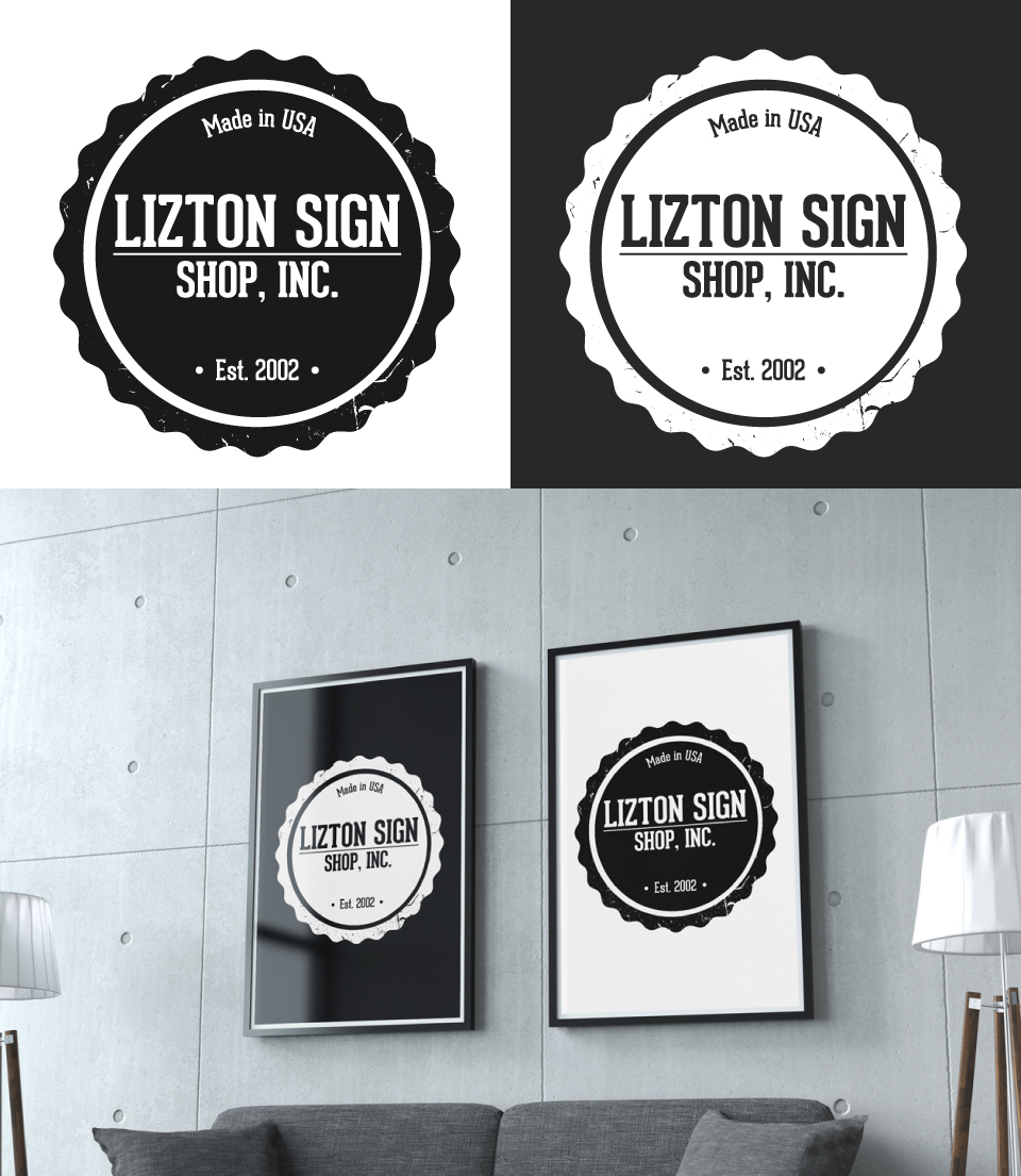 Logo Design by sehrish_shaikh for The Lizton Sign Shop | Design #13488935