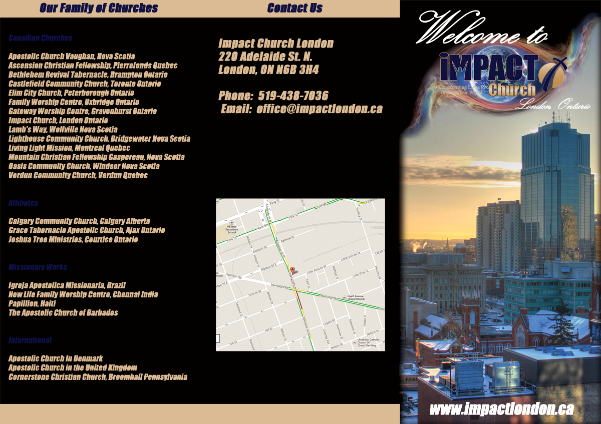 Brochure Design by SpinDragon for Impact Church | Design #2477069