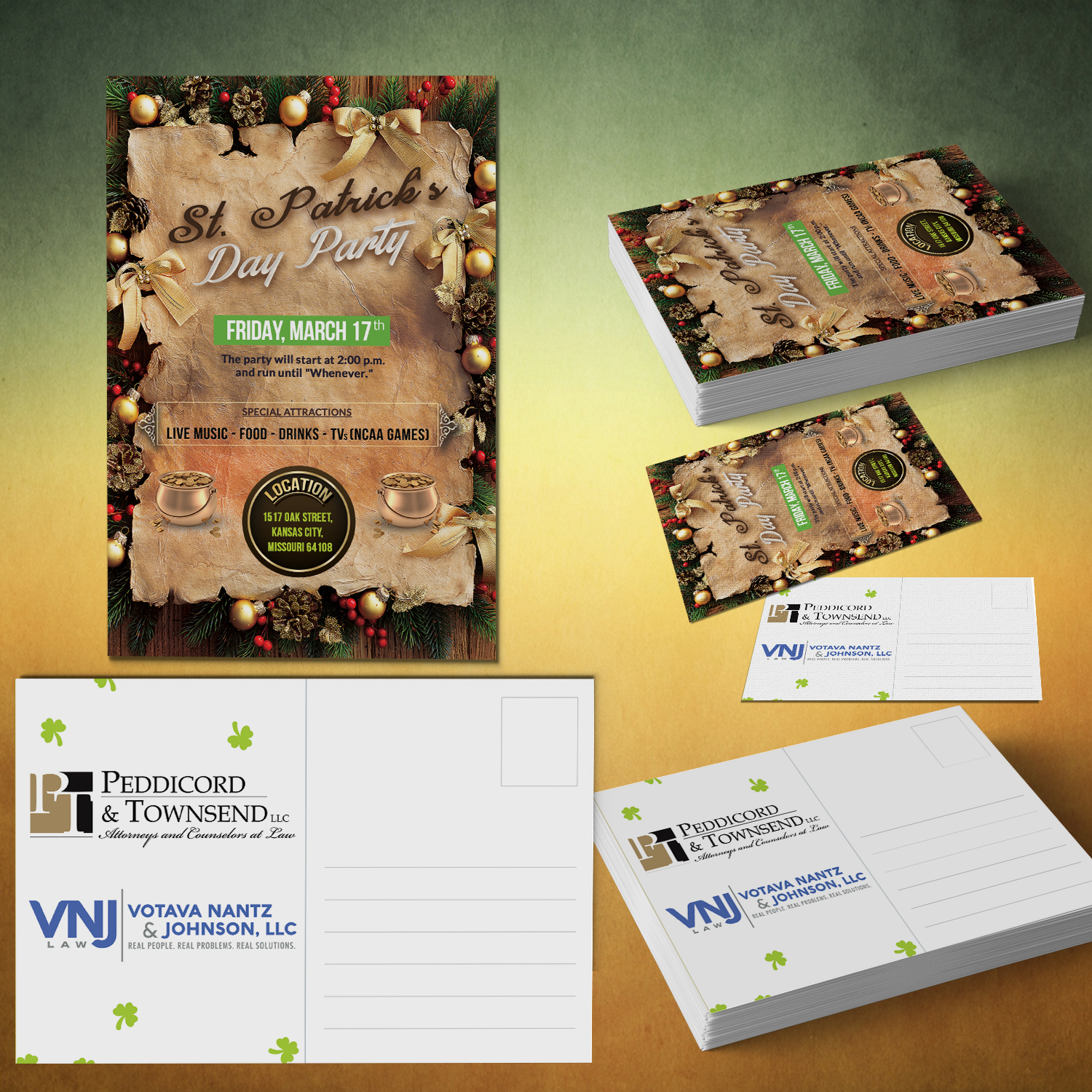 Invitation Design by Venkat for Votava Nantz & Johnson, LLC | Design #13597958