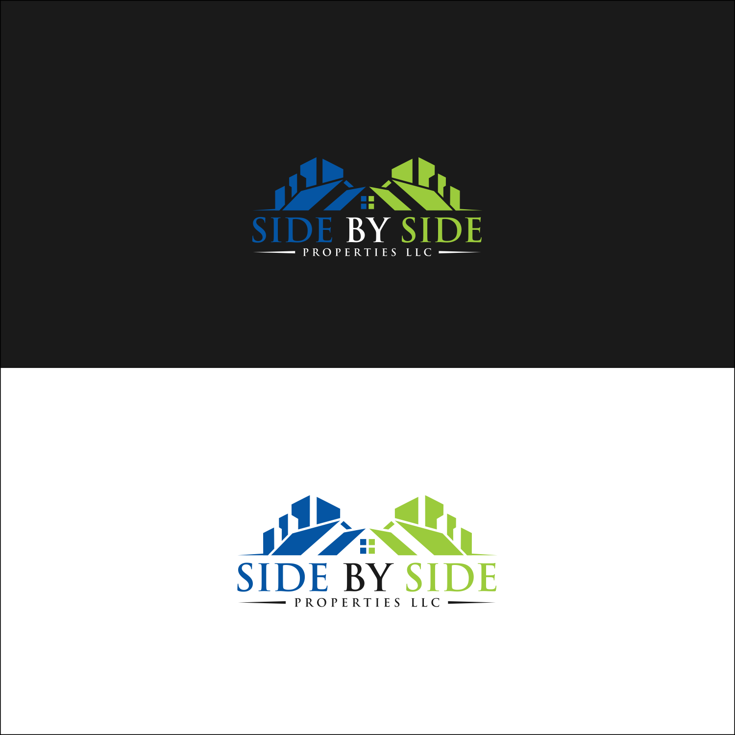 Logo Design by JM GRAPHICS for Side By Side Properties LLC | Design #13532507