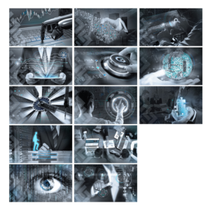 Pictures to represent a consulting company and their main topics