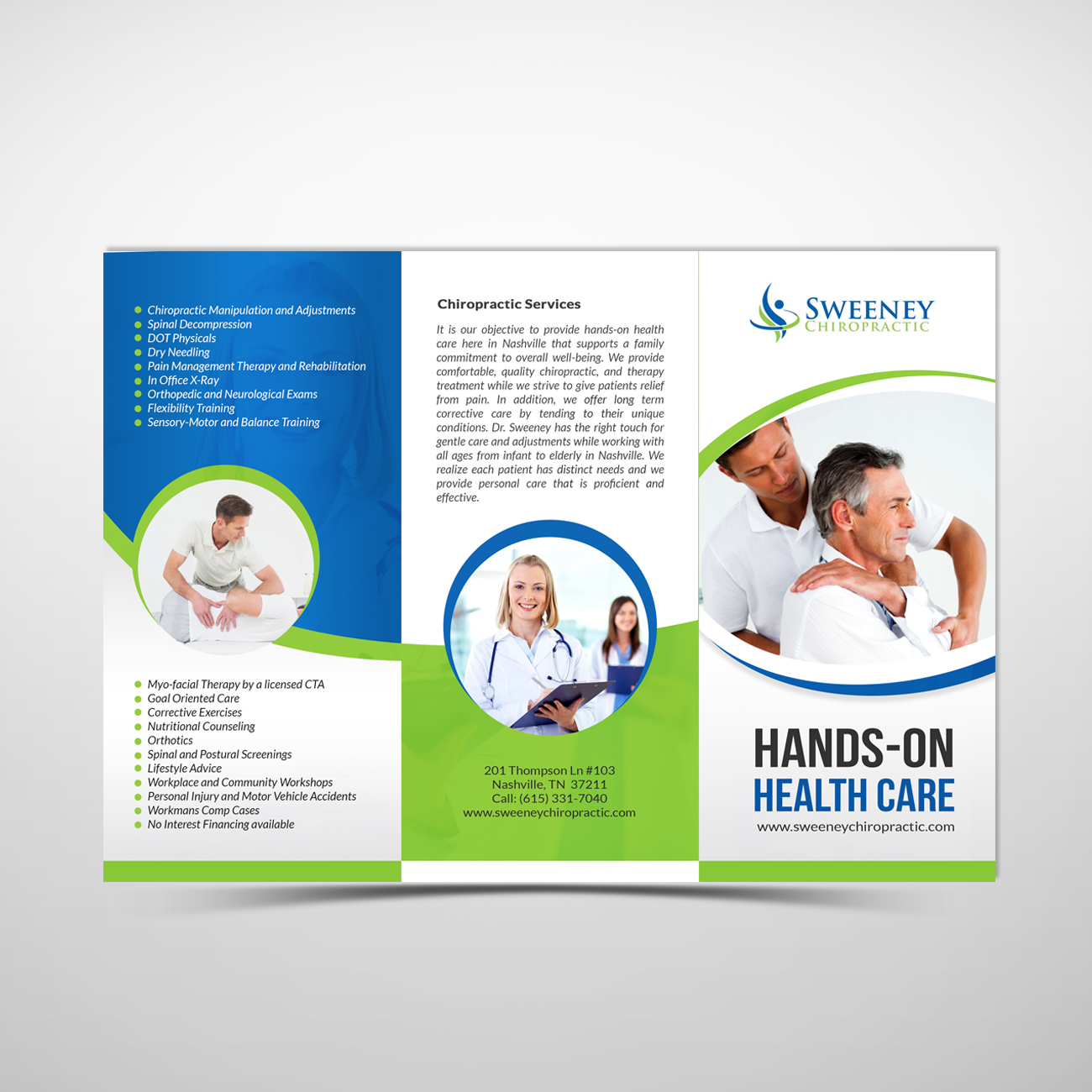 Flyer Design by debdesign for Sweeney Chiropractic | Design #13521940