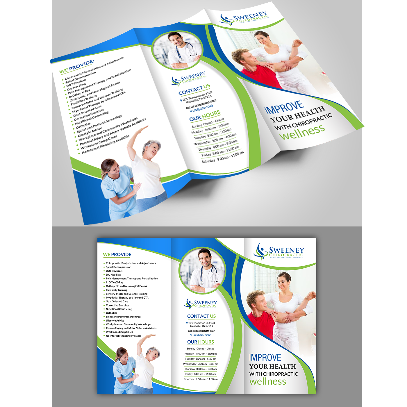 Flyer Design by creative.bugs for Sweeney Chiropractic | Design #13524418