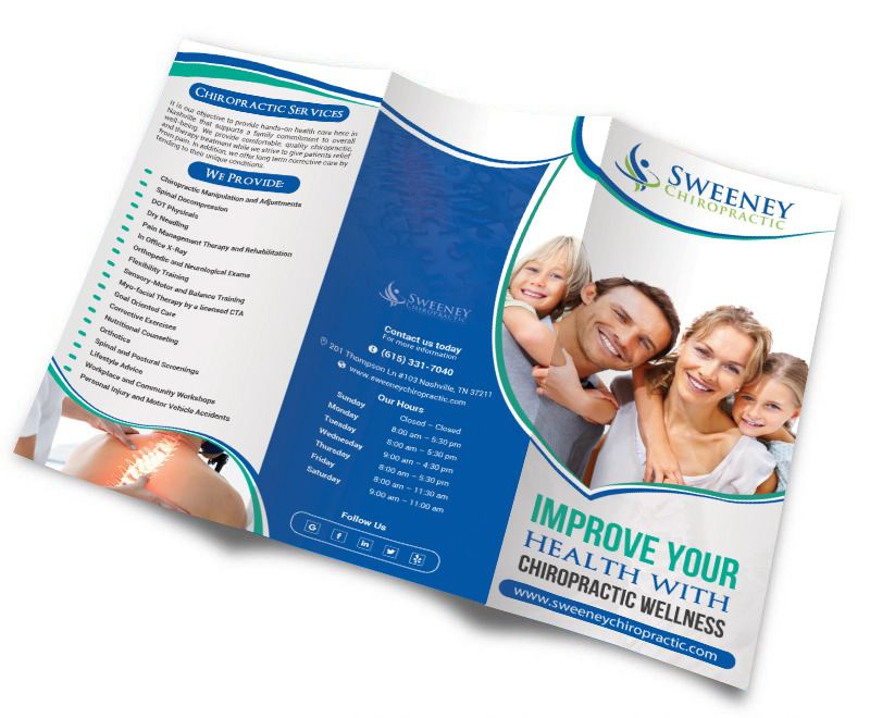 Flyer Design by creative.bugs for Sweeney Chiropractic | Design #13538979