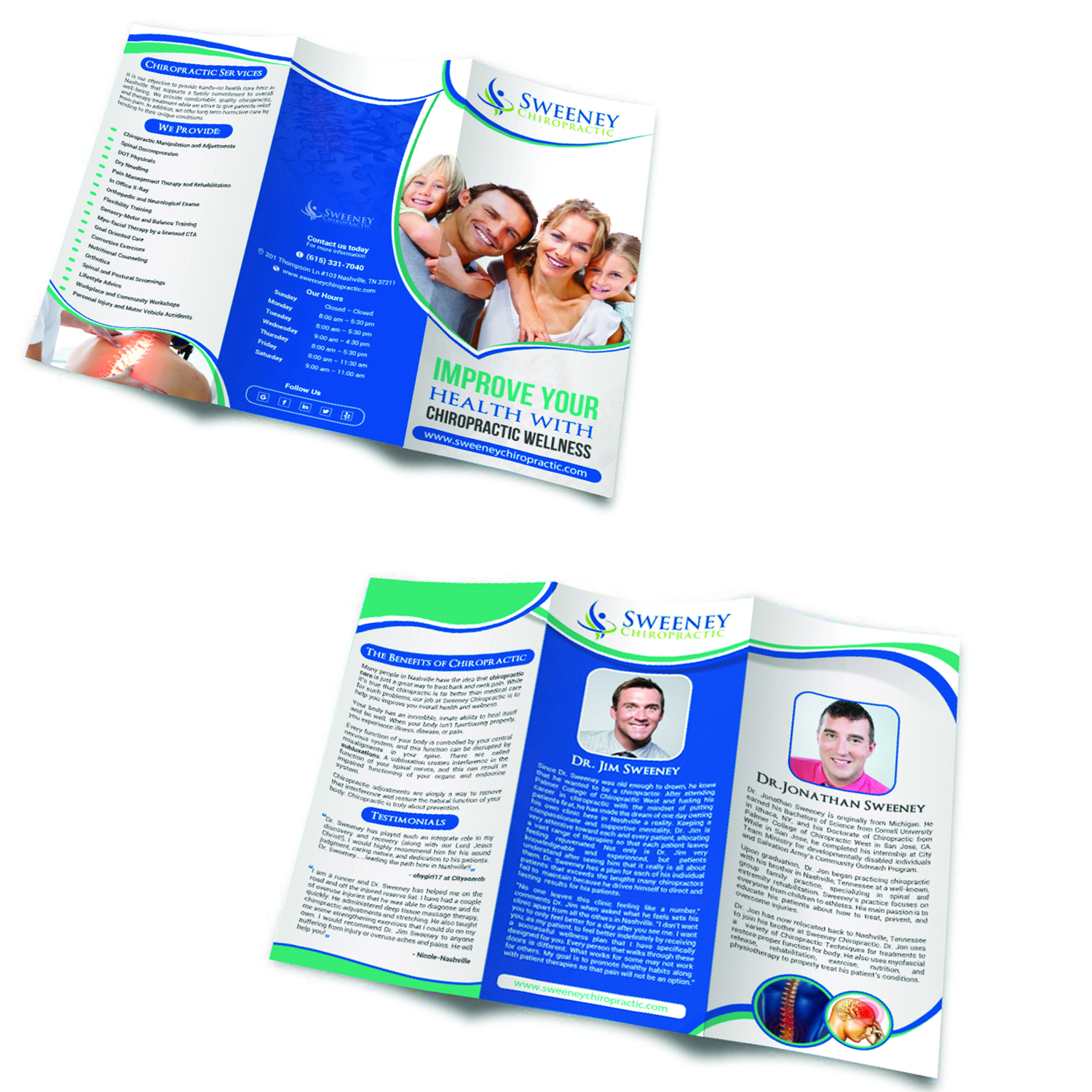 Flyer Design by creative.bugs for Sweeney Chiropractic | Design #13541601