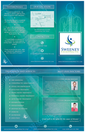 Flyer Design by RAZORGRAPHICS for Sweeney Chiropractic | Design: #13605044