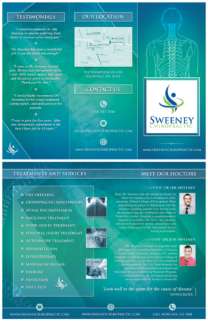 Flyer Design by RAZORGRAPHICS for Sweeney Chiropractic | Design: #13678747