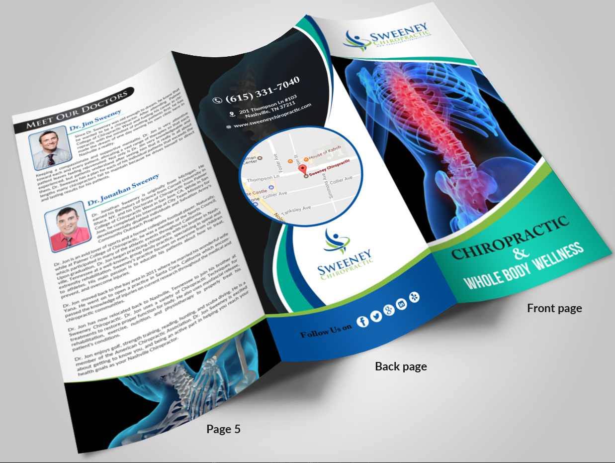 Flyer Design by innovative earth for Sweeney Chiropractic | Design #13495257