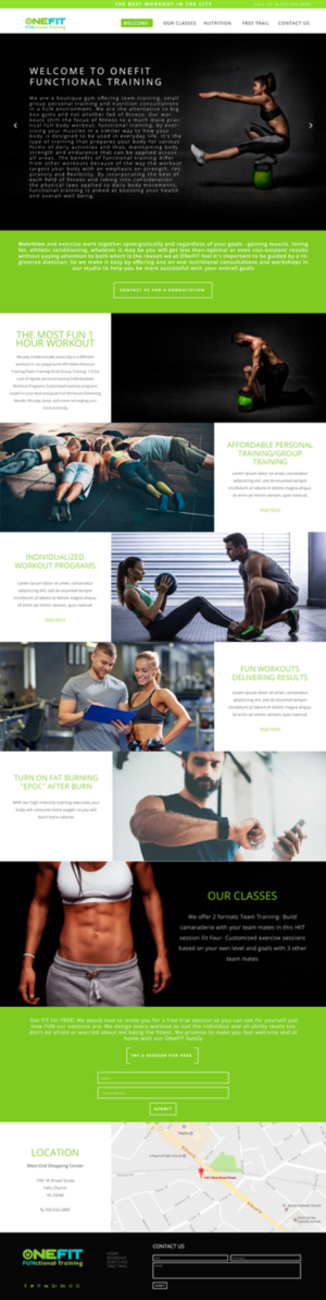 Diseño Web por lionx para OneFIT Training  | Diseño: #13933335