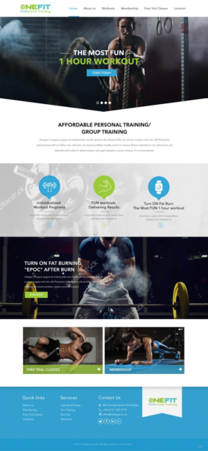 Web Design by pb for OneFIT Training  | Design: #13521465